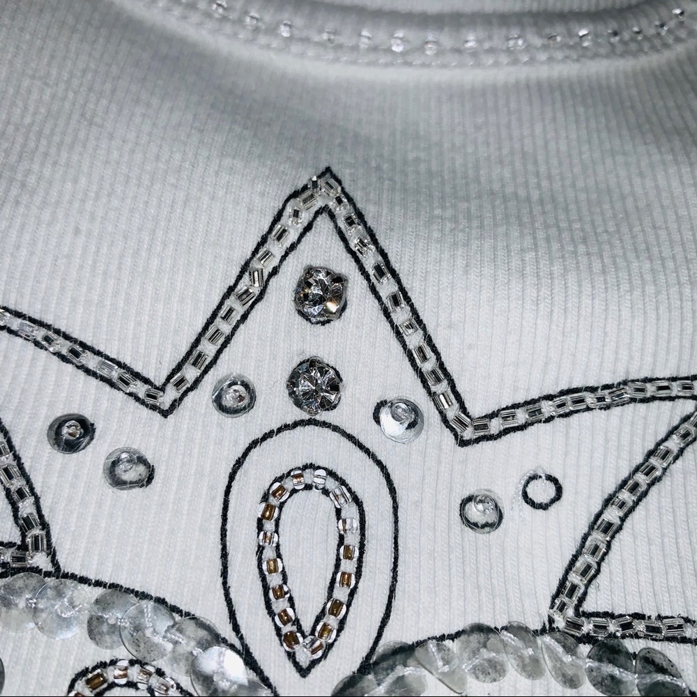 BLING WHITE TANK TOP - Picture 4 of 5